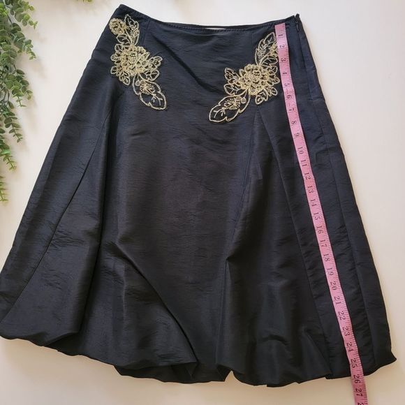 NEW Metro7 Black Embroidered Bubble Skirt - Picture 4 of 7